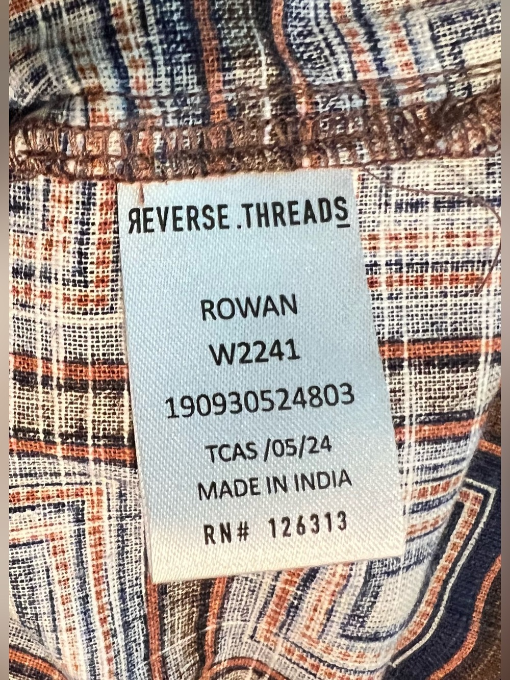 NWT Reverse Threads Geometric Short-Sleeve Button-Up Shirt - Picture 6 of 7